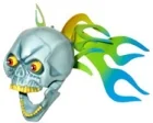 Köp Flaming Skull Antennboll