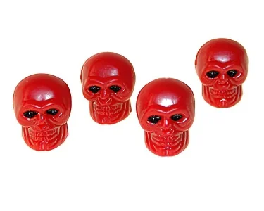 Ventilhatt Dödskalle Färgad