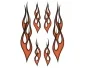 Köp Flames Orange - Stickers