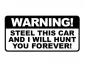 Köp Dekal - Warning steal this... Liten Köp Dekal - Warning steal this... Liten