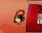 Dekal Ying & Yang Dragon - Car Tattoo