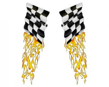 Köp Blazing Flags - CarTattoo Blazing Flags - CarTattoo