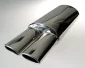 Ljuddämpare Dual Oval Pipe