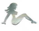 Köp Krom-emblem - Pin-up brud