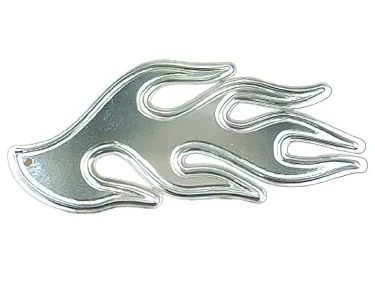 Köp Krom-emblem - Flame