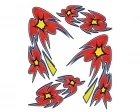 Köp Flowers - Dekalkarta