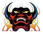Köp Flaming Devil - 10x12