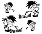 Speedlimit dekal - Svart