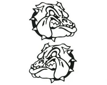 Bulldog - Polyesterdekal