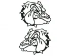 Bulldog Dekal - Svart