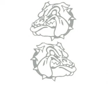 Bulldog - Polyesterdekal