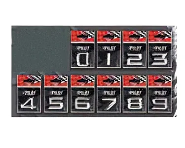 Kromade Siffror Thin 0-9
