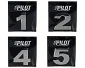 Kromade Siffror Relif 0-9