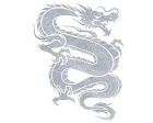 Köp Dragon - CarTattoo Silver Ink