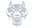 Köp Wolf - CarTattoo Silver Ink