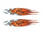 Köp Flaming Tribals + Skulls - 8x30
