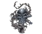 Köp Skull & Dragon - 8x11