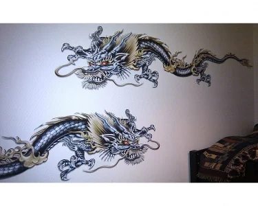 Burning Dragon x2 - Dekal