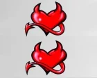 Köp Devils Heart - Dekal