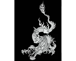 Köp Dragon Flame - Semitransparent Dekal