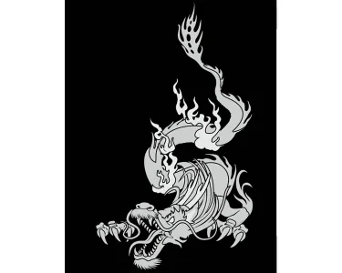 Dragon Flame - Semitransparent Dekal