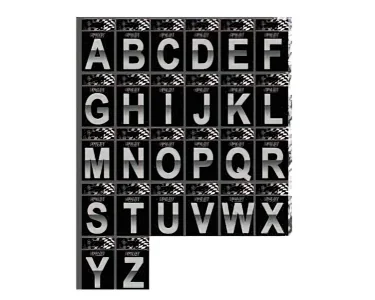 Kromade Bokstäver Big A-Z
