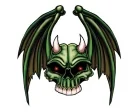 Köp Skull/Bat - Dekal