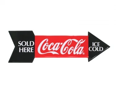 Köp Coca-Cola Skylt Pil