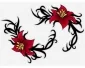 Köp Red Flowes Tribal - Dekal