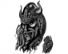 Köp Vikingar Svartvit - Dekal