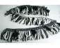 Vindrute-Dekor Fransar & Tofsar - Black/White