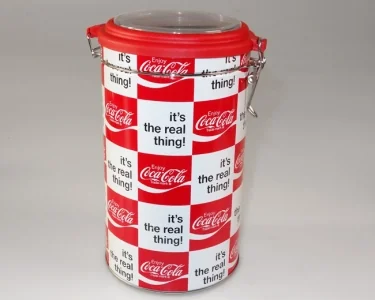 Plåtburk Coca-Cola - Plastlock