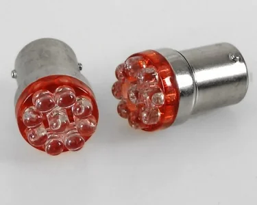 Köp LED Glödlampa BA15s 9-LED Röd