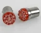 LED Glödlampa BA15s 9-LED Röd