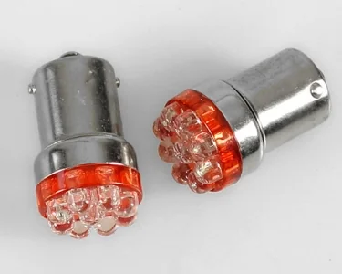 Köp LED Glödlampa BA15s 9-LED Röd LED Glödlampa BA15s 9-LED Röd