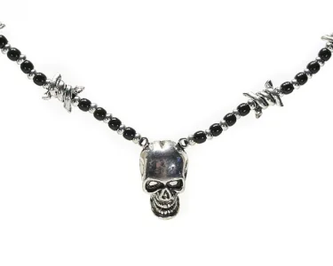 Köp Halsband Skull Krom