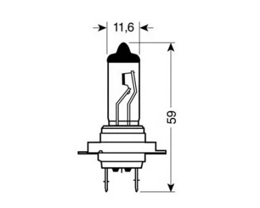 Glödlampa 24V Blu-Xe H7 - 100W