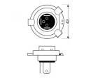 Glödlampa 24V Blu-Xe H4 - 100/130W