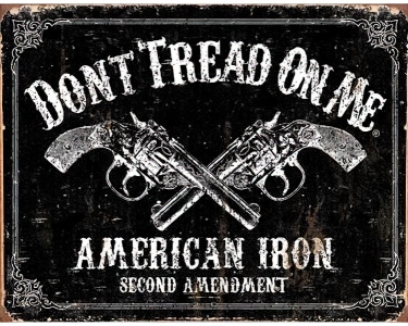 Köp DTOM American Iron Second Amendment - Retro Skylt