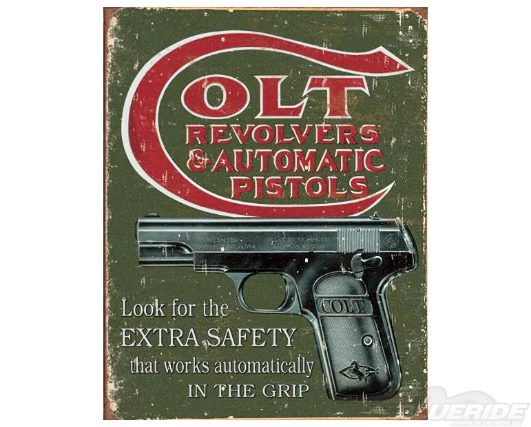 Köp Colt Extra Safety - Retro Skylt Köp Colt Extra Safety - Retro Skylt
