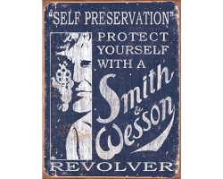 Köp S & W Self Preservation - Retro Skylt