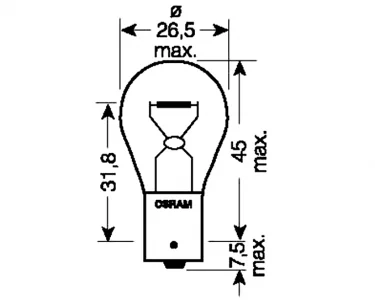 Köp Glödlampa P21W - Osram Glödlampa P21W - Osram