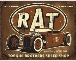 Köp Torque Brothers Rat Rod - Retro Skylt