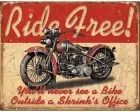 Köp Ride Free - Retro Skylt