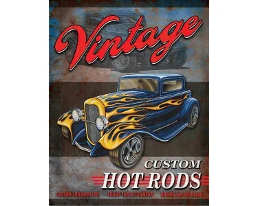 Köp Vintage Custom Hot Rods - Retro Skylt