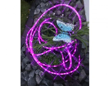 Köp LED Ljusslang 216 ljus 6m - Rosa - 220v