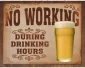 Köp No Working - Retro Skylt
