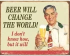 Köp Beer Change - Retro Skylt