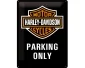 3D Metallskylt Harley-Davidson Parking 30x40