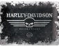 3D Metallskylt Harley-Davidson Skull Logo 15x20